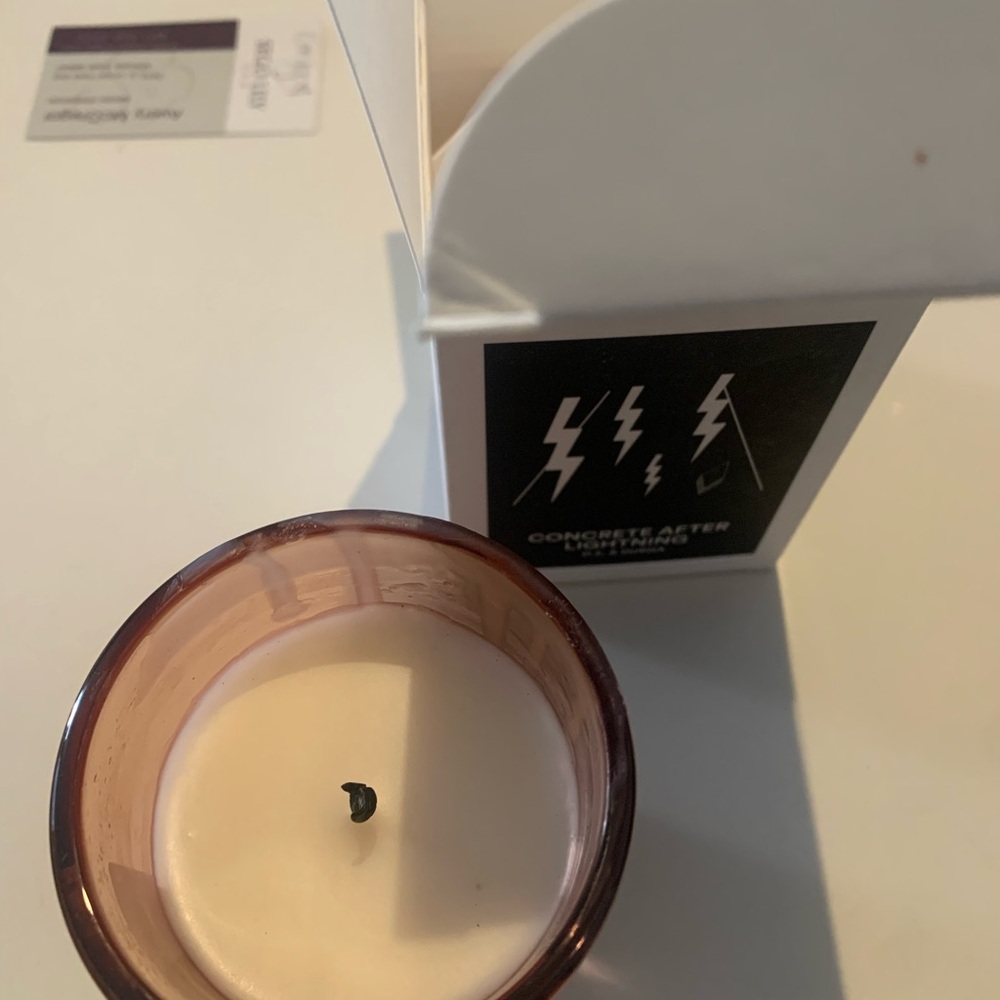 D. S. & Durga Concrete After Lightning candle